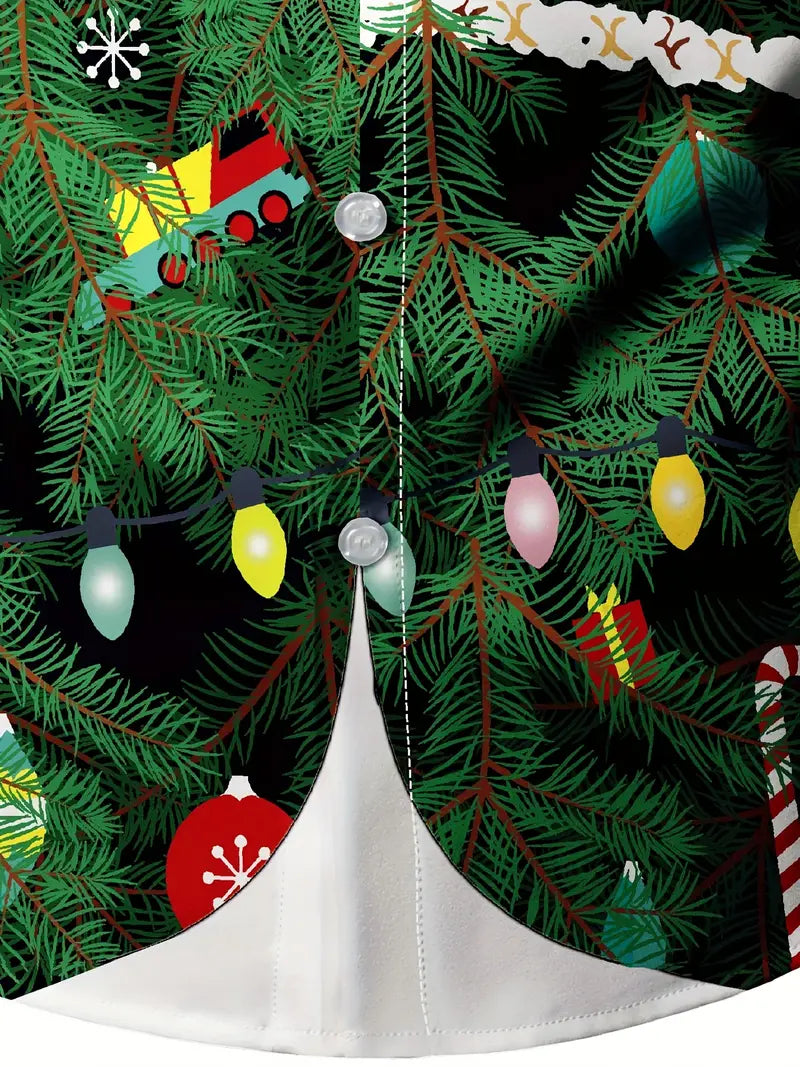 Weihnachten - Hemd Mit Baummuster