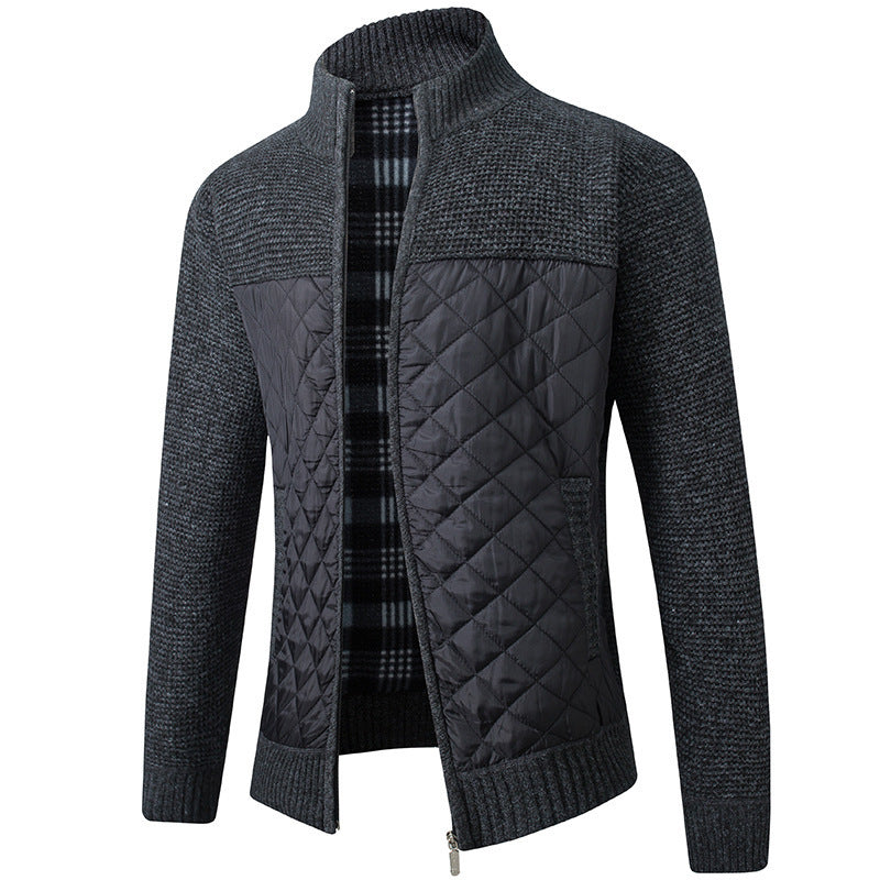 Mason | Herren Cardigan mit Stehkragen und Taschen
