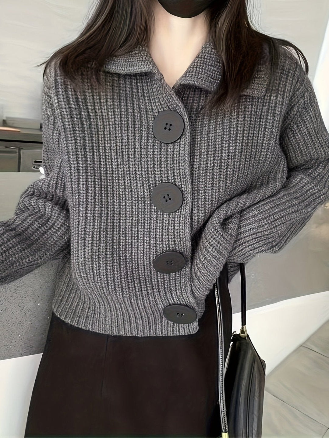 Isla™ - Strickjacke mit Rippstrick
