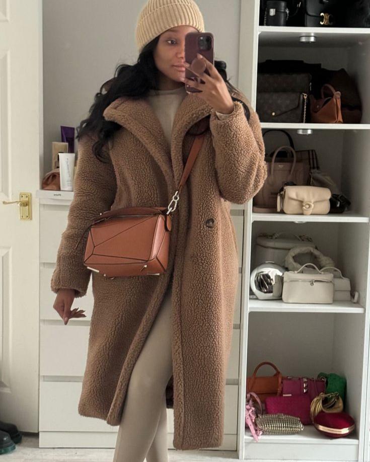 Zoe - Langer Teddymantel