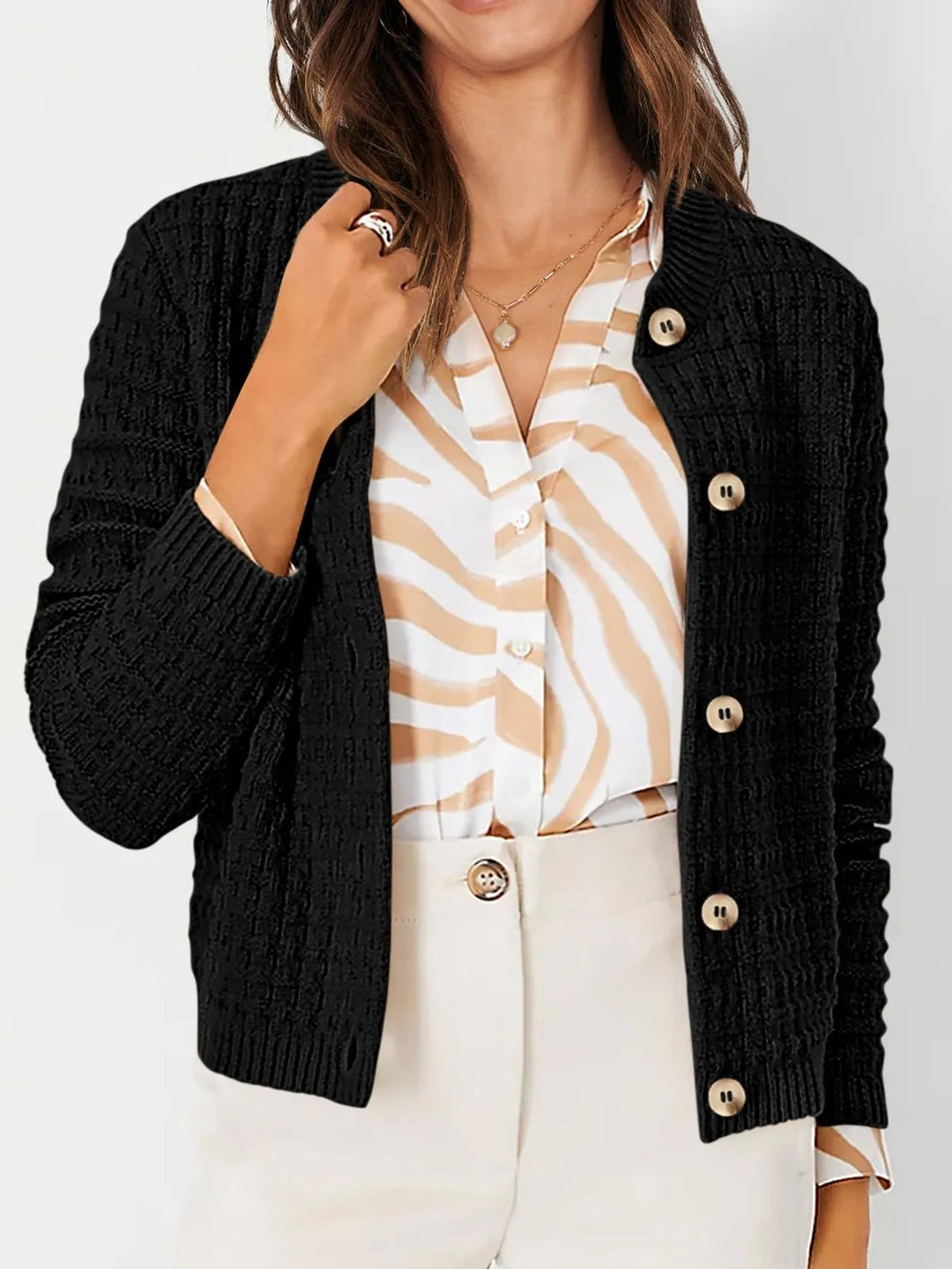 Harper™ - Strickjacke mit Knopfleiste