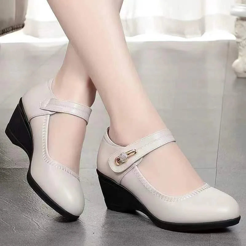 Lydia | Zapatos de cuña Mary Jane para mujer