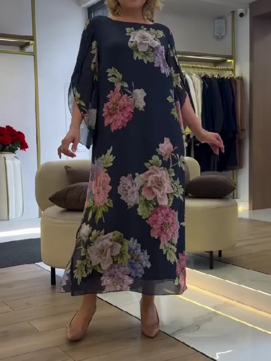 Leichtes Maxikleid mit floralem Druck für ultimativen Komfort
