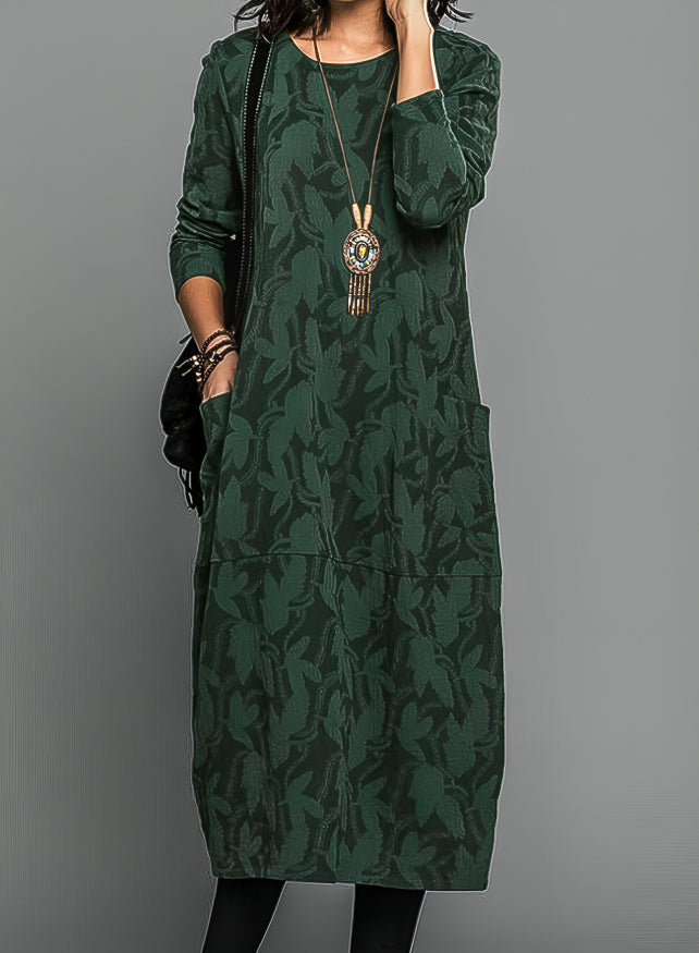 Lea - Lässiges Rundhals Winterkleid