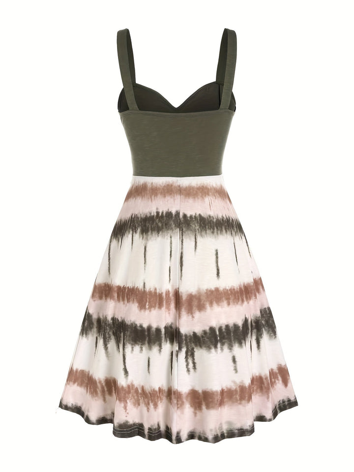 Gisele™ - Bequemes ärmelloses Sommerkleid mit Batikmuster