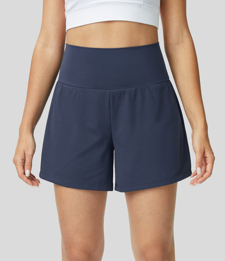 Luigia - 2 In 1 Yoga Shorts Mit Hoher Taille