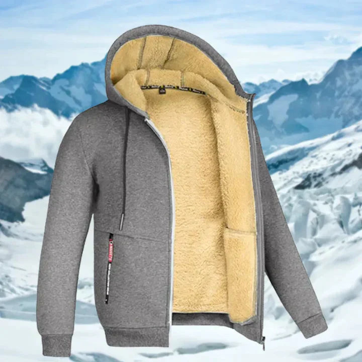 Arie - Herren Wintermantel mit Kapuze und Fleece