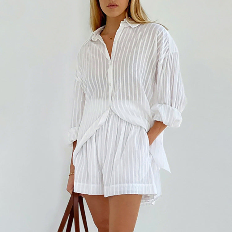 Viola™ - Luftiges Button-Up und Shorts-Set