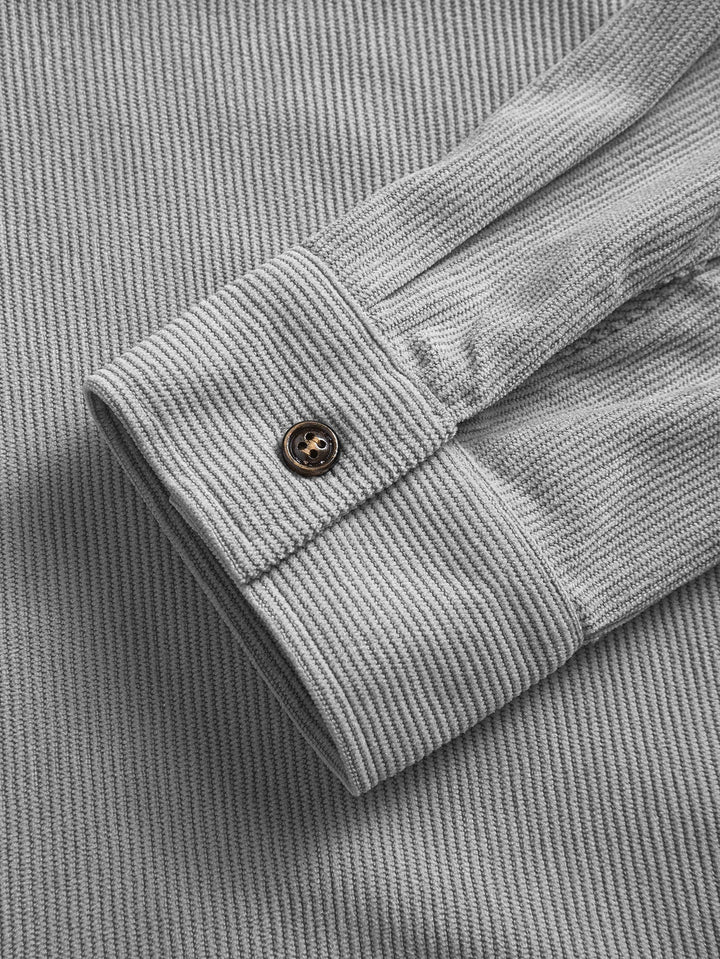 Bryce | Herren Langarm-Overshirt mit Taschen und Knöpfen
