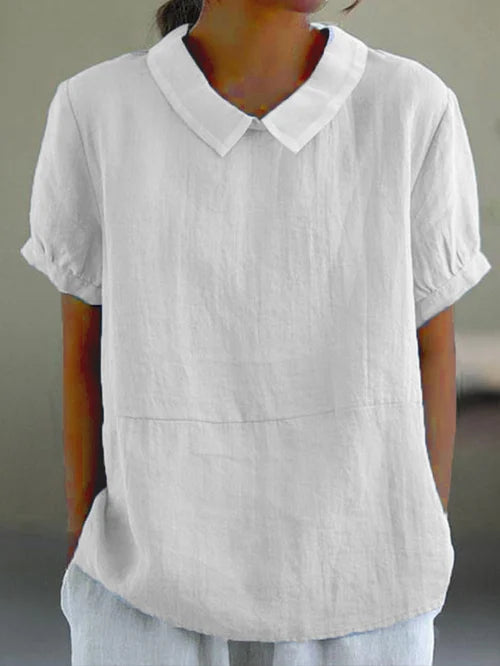 Amalie ™ - Entspannt geschnittene Bluse mit Kragen