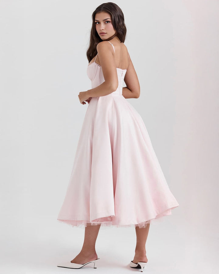 Ophira™ - Elegantes Korsett-Midi-Kleid