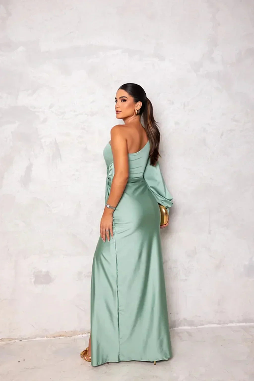 Alison - Elegantes Schlitz-Maxikleid