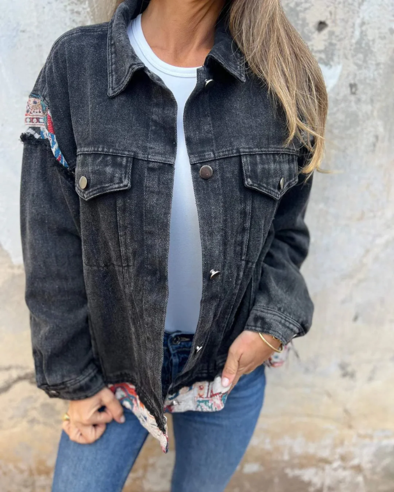 Eva™ - Denim Patchwork Freizeitjacke