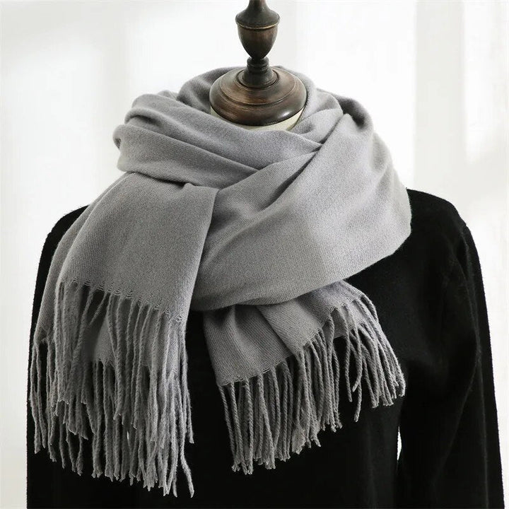 Designer-Schal mit Quasten | Warmer und weicher Kaschmir