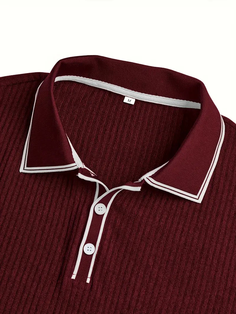 Emilio™ - Herren maßgeschneiderte gerippte Polo