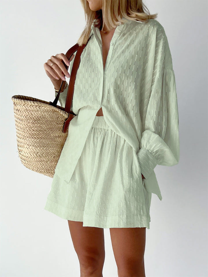 Elizabeth - Luftiges Shirt- und Shorts-Set