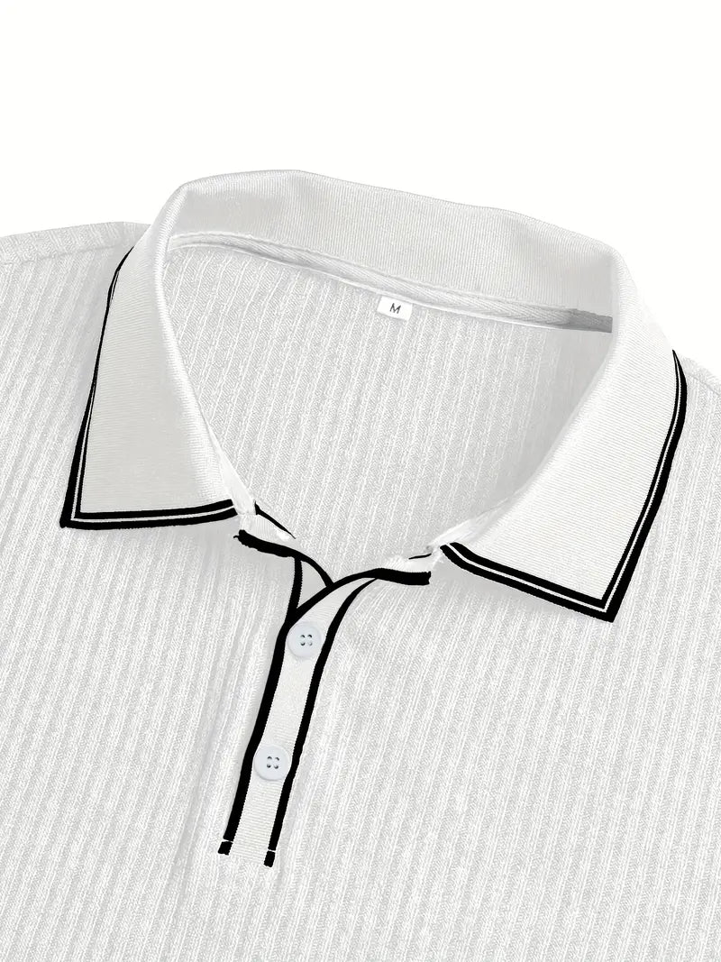 Emilio™ - Herren maßgeschneiderte gerippte Polo