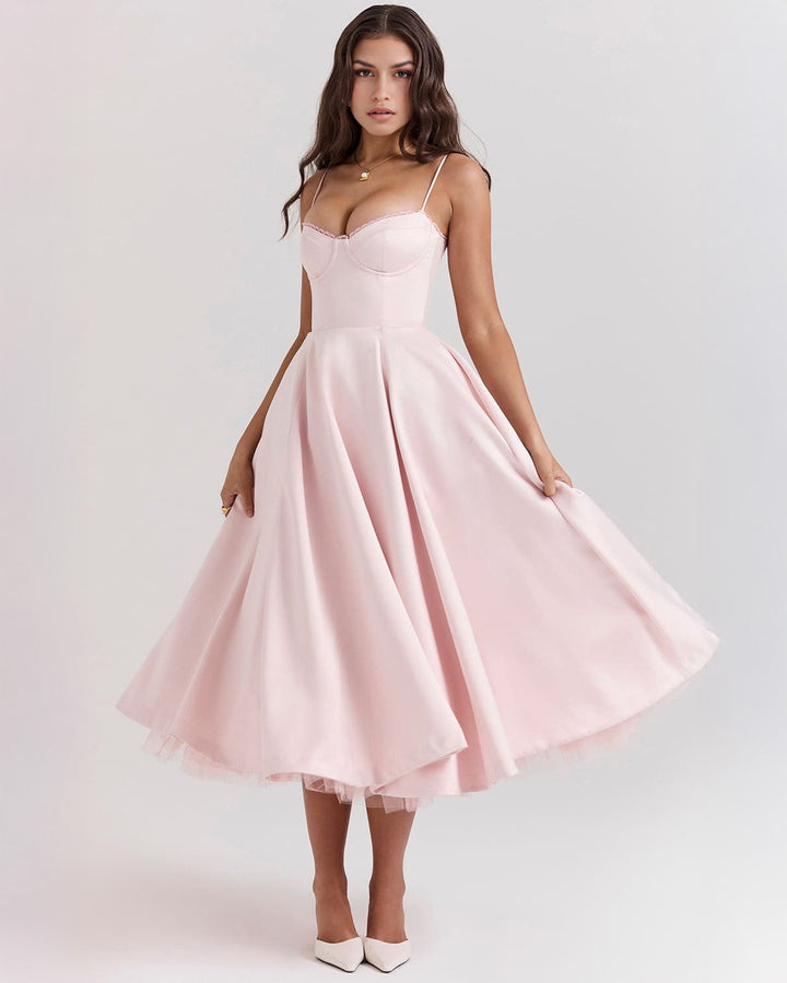 Ophira™ - Elegantes Korsett-Midi-Kleid