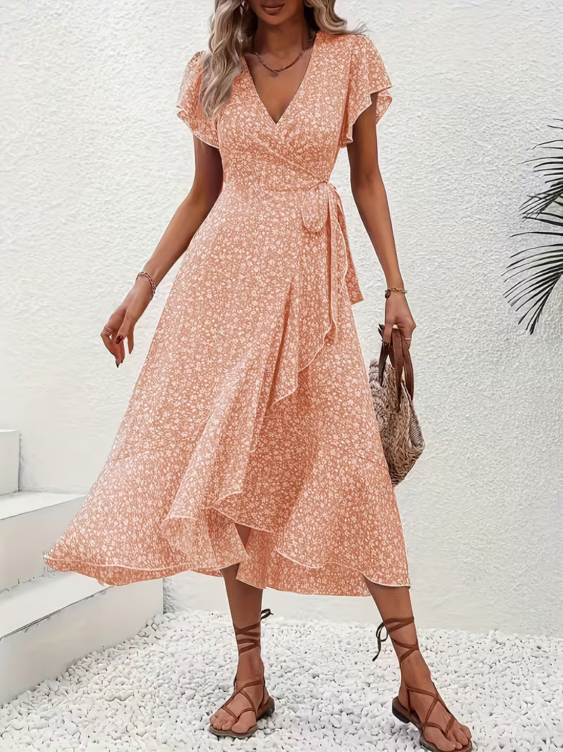 Elara | Fließendes, Bauch-umspielendes Wickelkleid