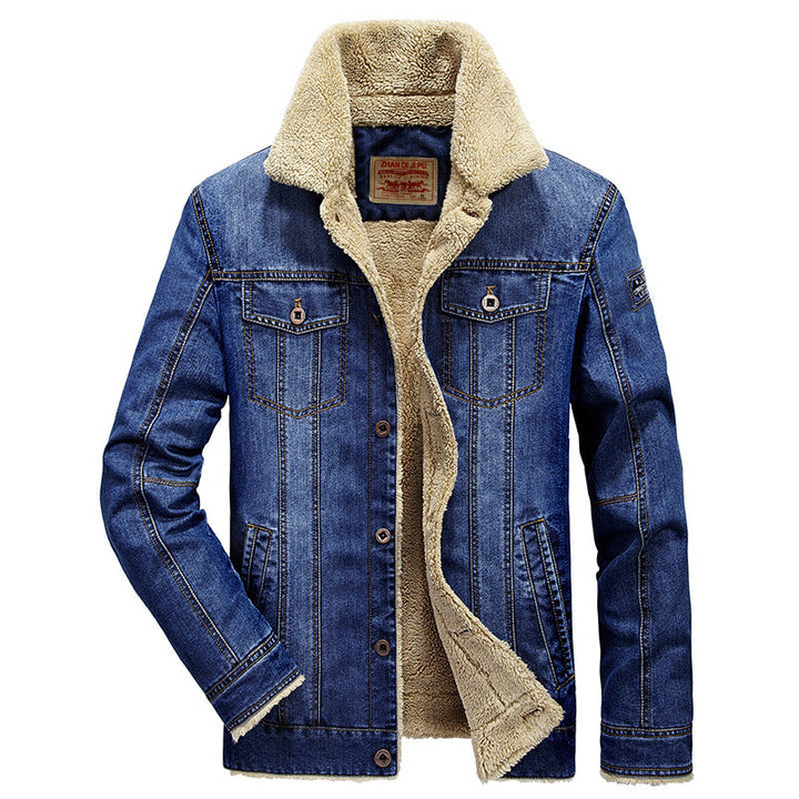 Herrenjacke mit Knöpfen und Seitentaschen