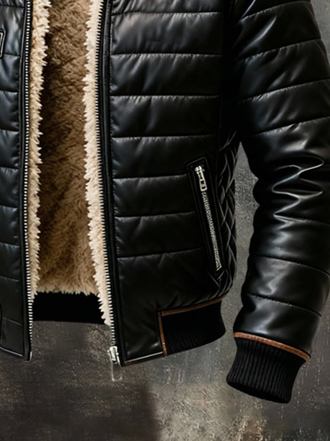 BRUNON | PREMIUM ISOLIERTE JACKE MIT LUXURIÖSEM PLUSH-FUTTER