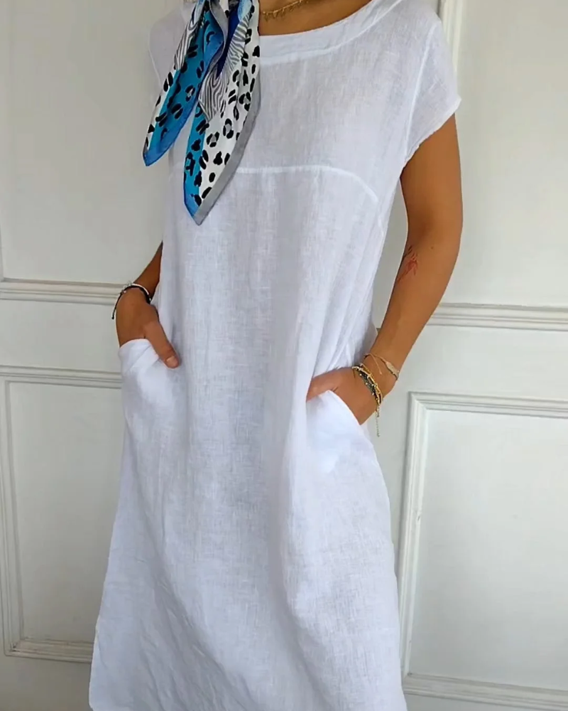 Brenna™ – Lässiges Baumwollkleid