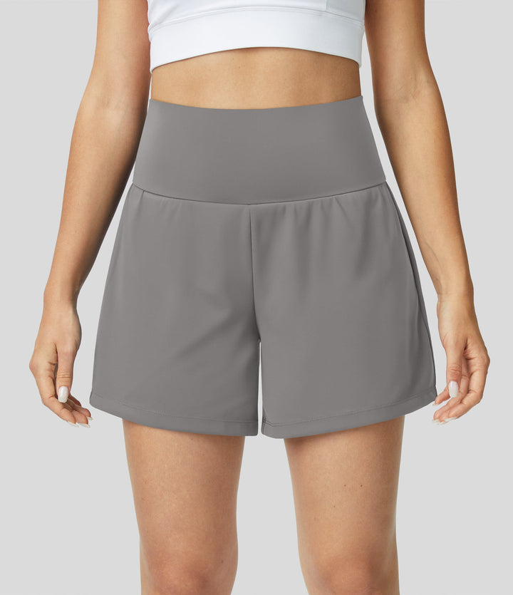 Luigia - 2 In 1 Yoga Shorts Mit Hoher Taille