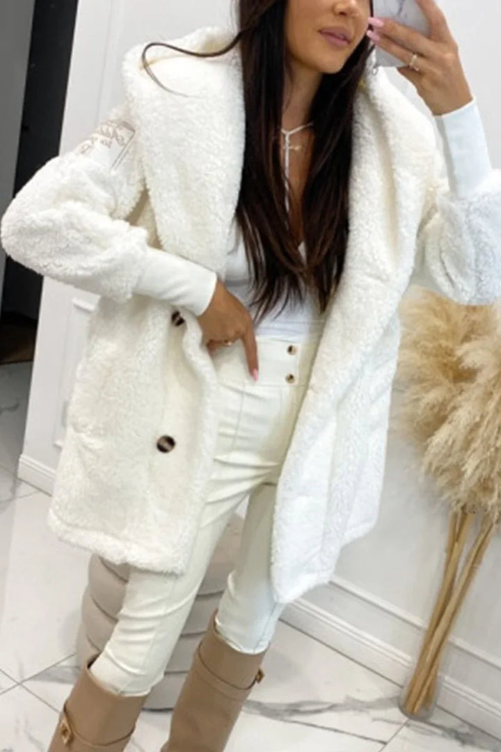 Sabrina - Damen Plüsch Kapuzenjacke