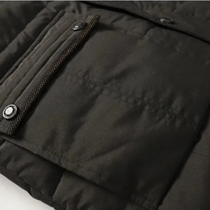 Elegante Gepolsterte Fleece Winterjacke