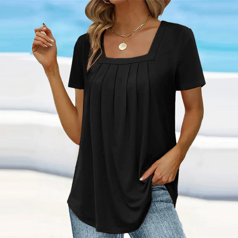 Mindy™ - Elegante Faltenbluse