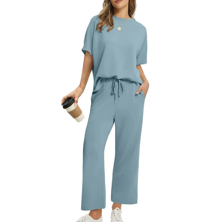 Eliza™ - Lässiges Top- und Hosen-Set