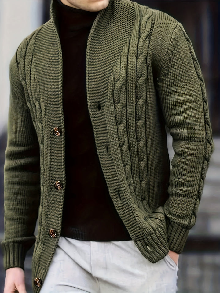 Donovan | Herren Langarm-Cardigan mit Knöpfen