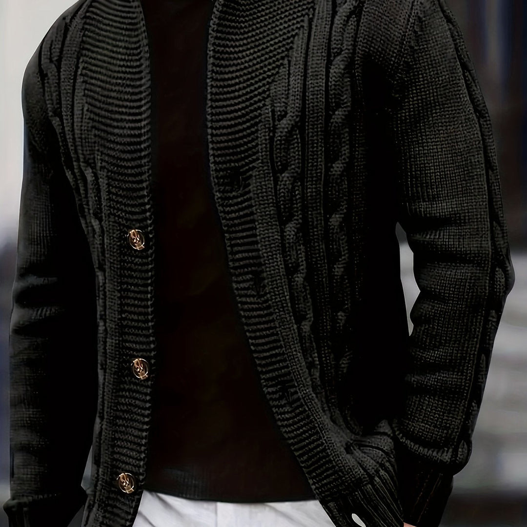 Donovan | Herren Langarm-Cardigan mit Knöpfen