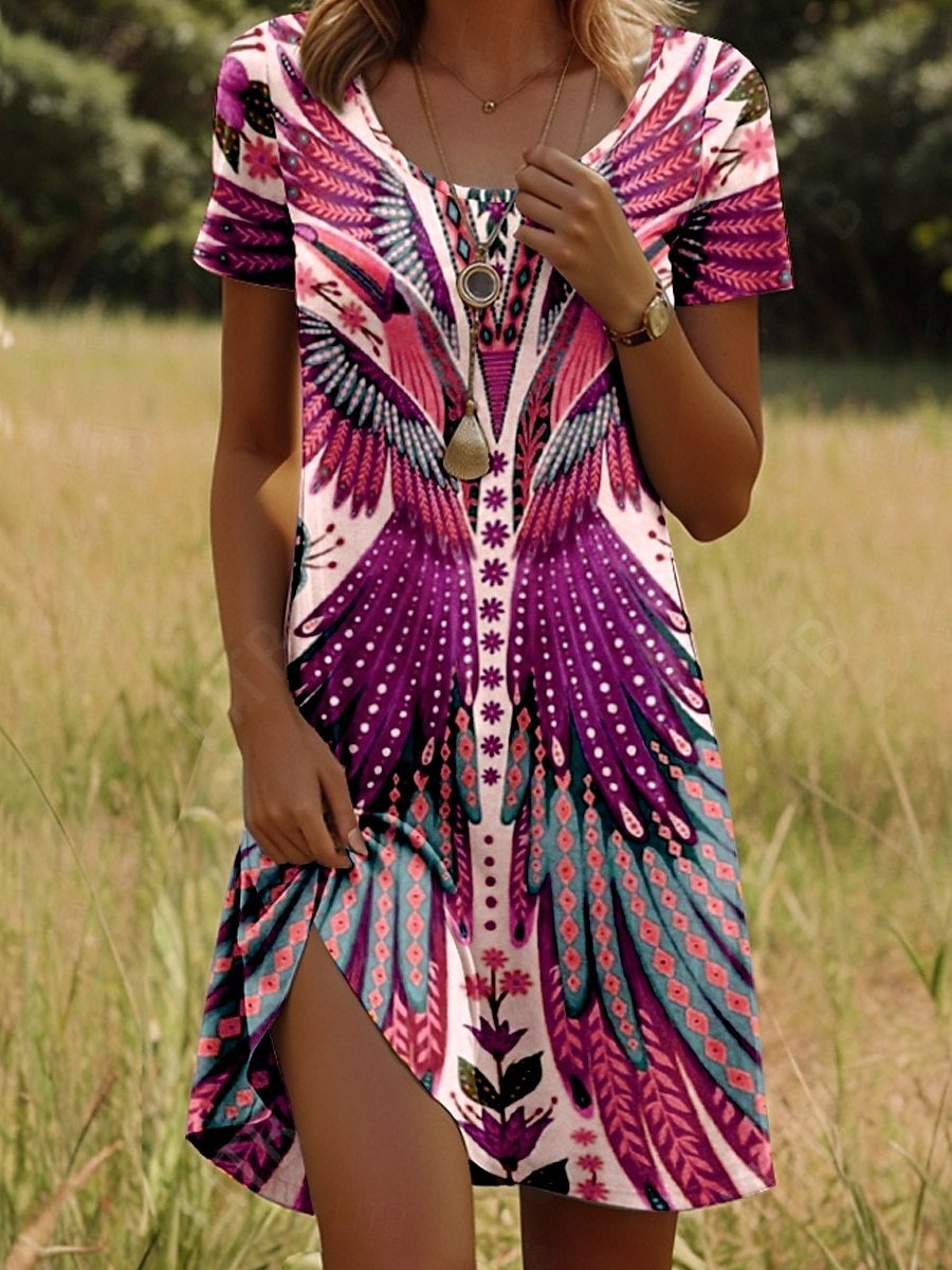 JULIA – Lebhaftes Kleid im Bohemian-Stil