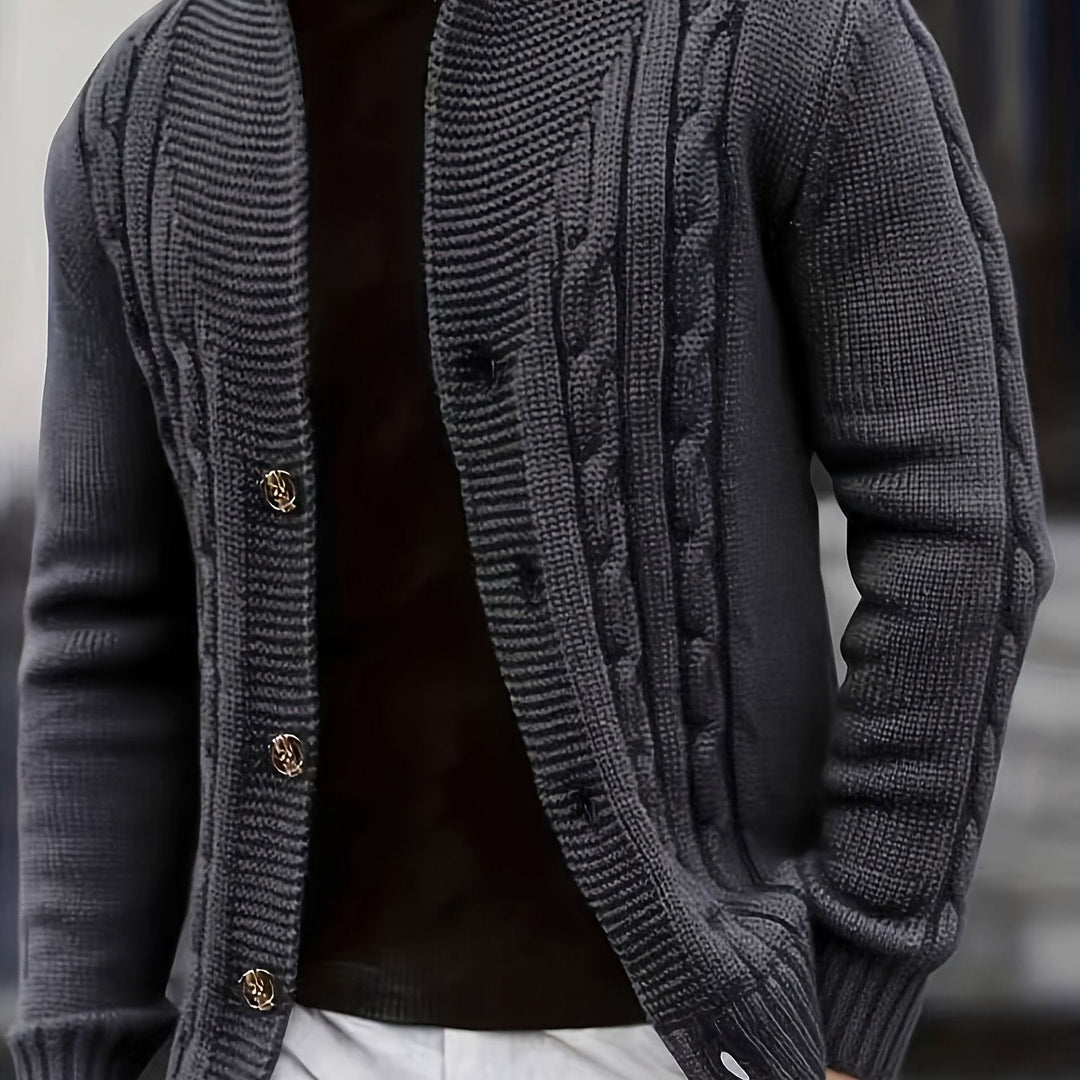 Donovan | Herren Langarm-Cardigan mit Knöpfen