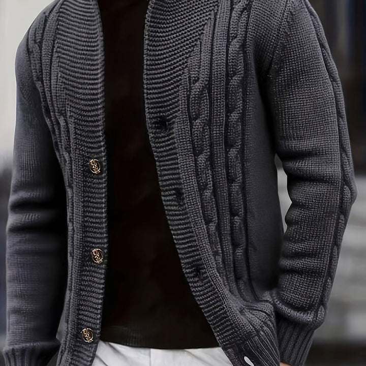 Donovan | Herren Langarm-Cardigan mit Knöpfen