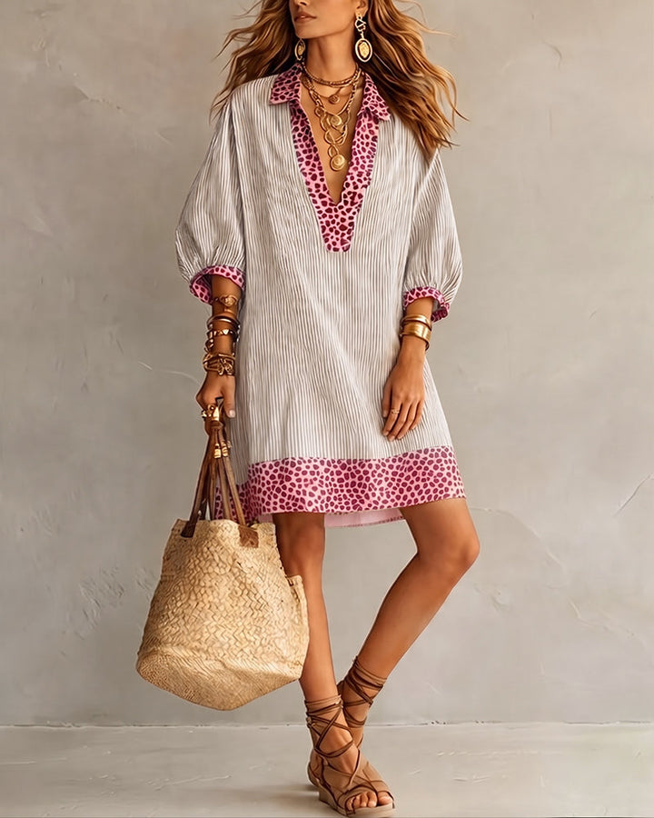 Zélie | Damen Mini-Kleid mit Puffärmeln