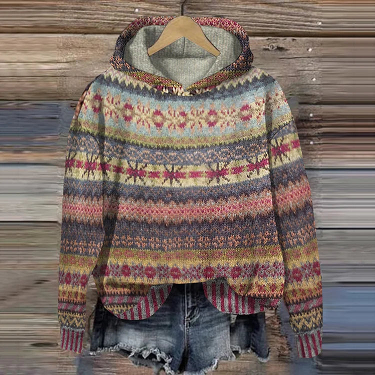 Lina™ - Gemütlicher Ethno-Pullover