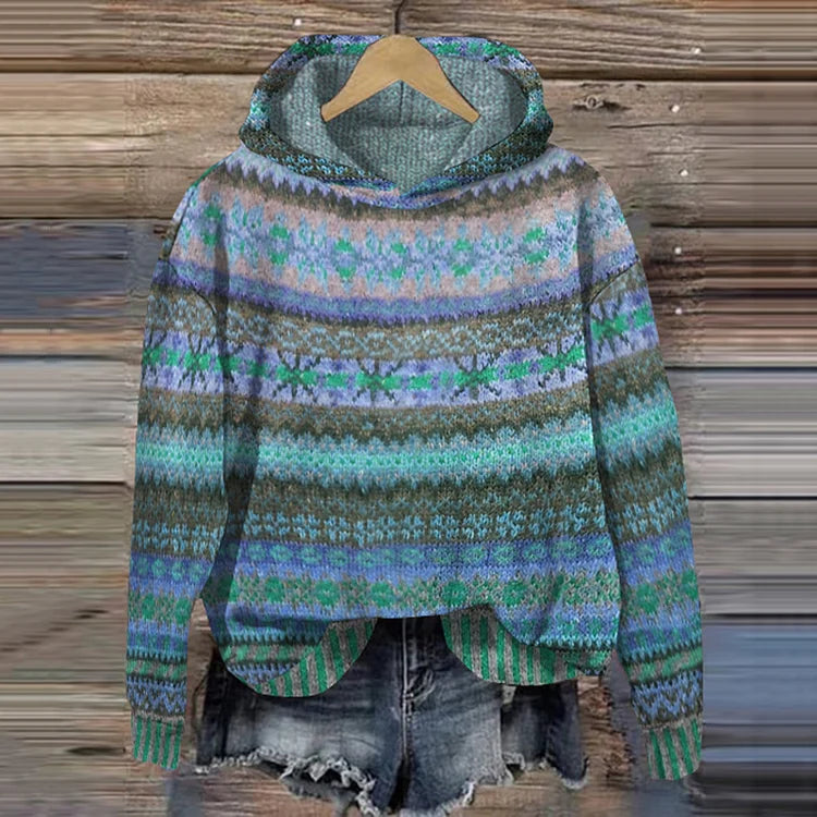 Anja™ - Gemütlicher Ethno-Pullover