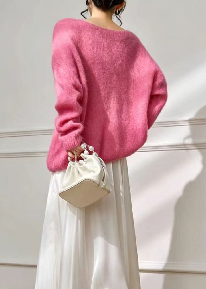 Damen Pullover mit Rundhalsausschnitt und lockerer Passform