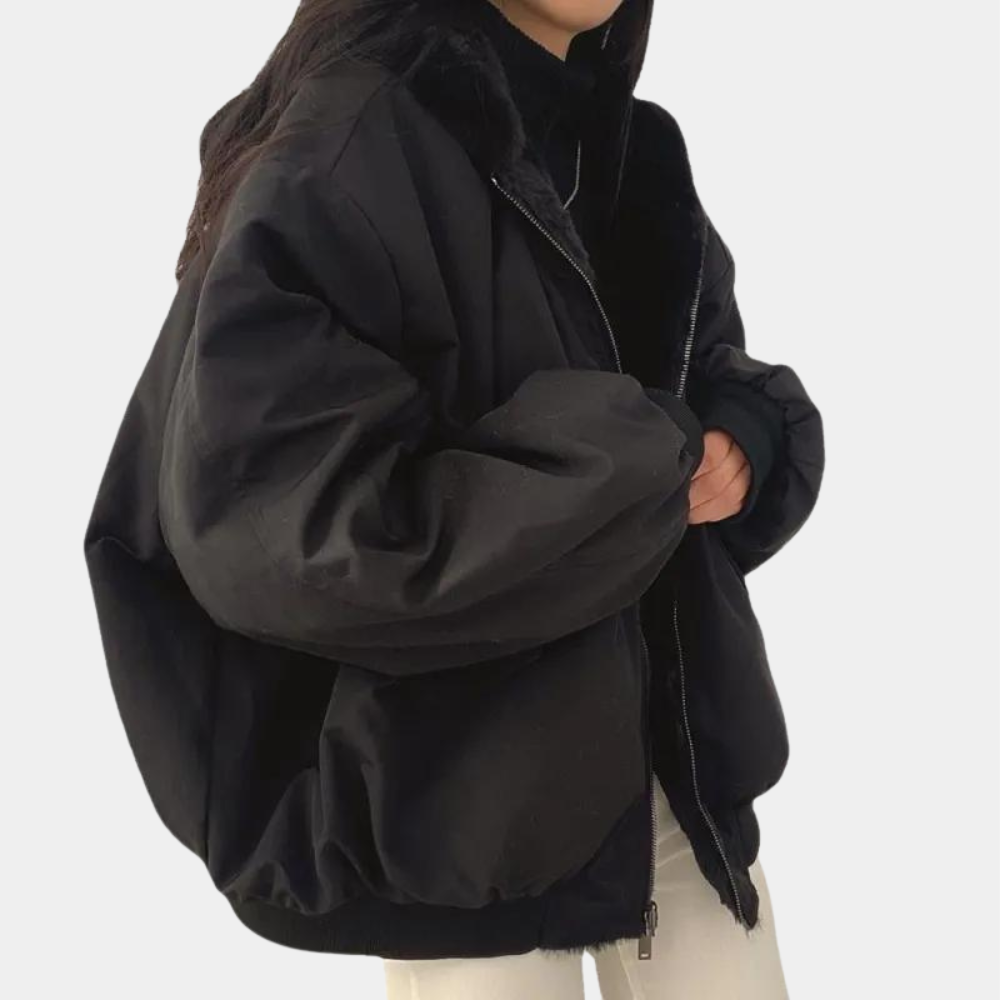 Caitlin | Damen Winterjacke mit Kapuze und Taschen
