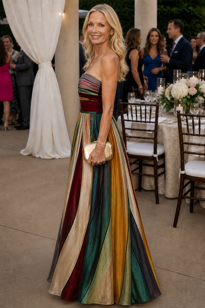 Stella & Grace™ | Schickes Trägerloses A-Linien-Kleid für mühelose Eleganz