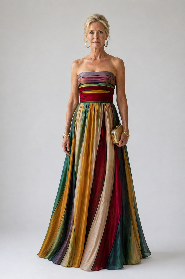 Stella & Grace™ | Schickes Trägerloses A-Linien-Kleid für mühelose Eleganz