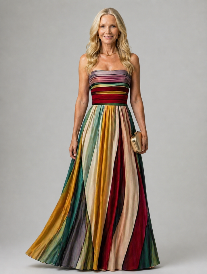 Stella & Grace™ | Schickes Trägerloses A-Linien-Kleid für mühelose Eleganz