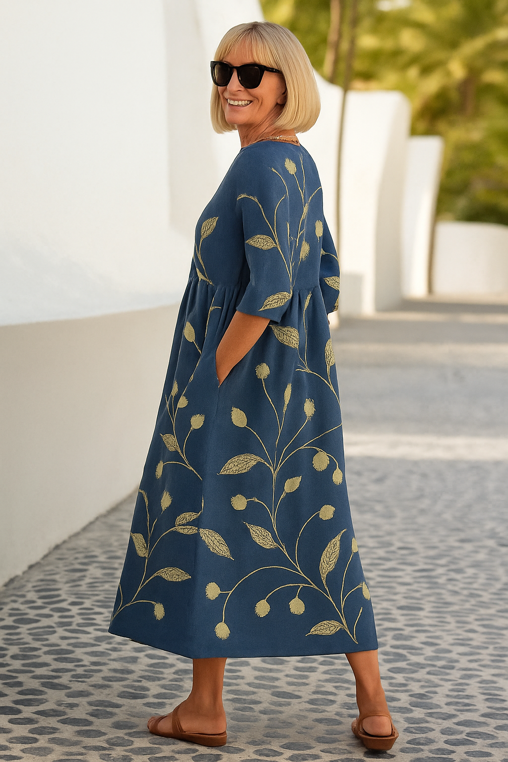 Eliza | Lässiges Midi-Kleid - Nahtloser Stil, Täglicher Komfort