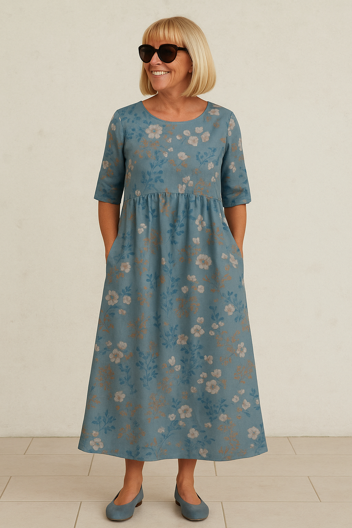 Eliza | Lässiges Midi-Kleid - Nahtloser Stil, Täglicher Komfort