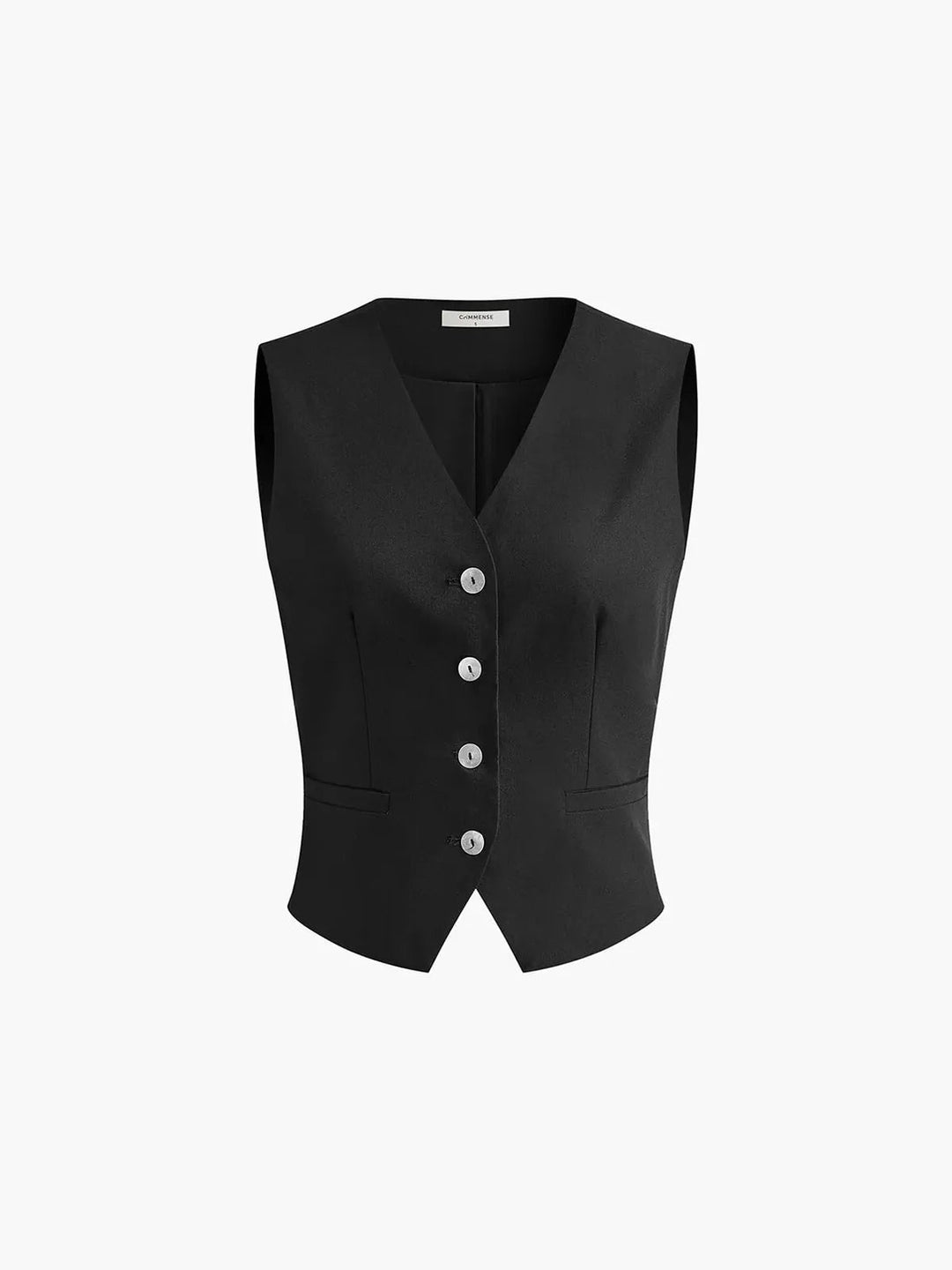 Damen Set mit weitem Bein, Knöpfen und Taschen