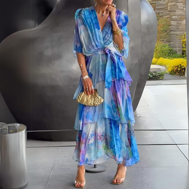 Diana | Atemberaubendes V-Ausschnitt-Kleid