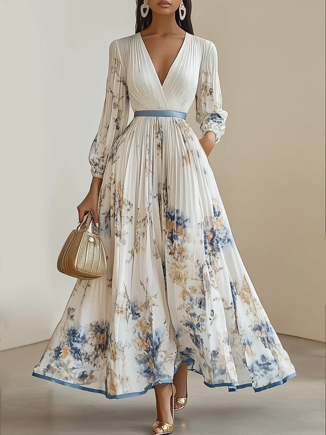 Vicki™ - Zeitloses Florales Elegantes Kleid