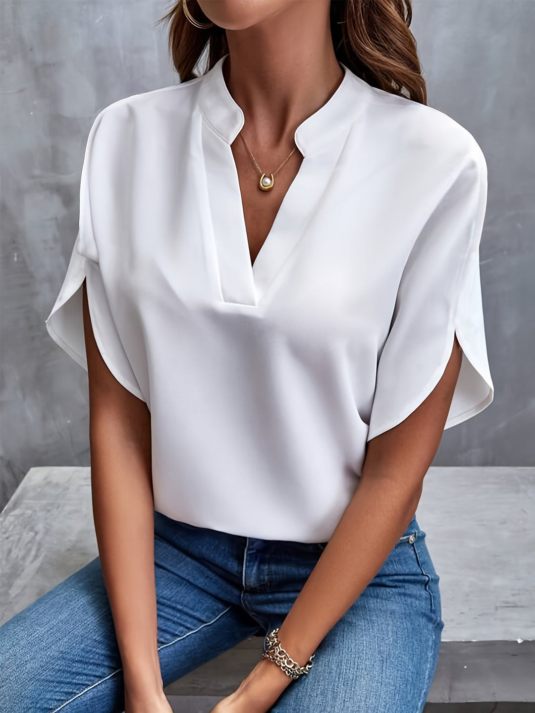 Mina™ - Luxuriöse Elegante Bluse